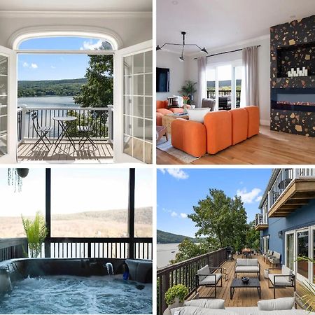 Lakeview House - Hot Tub - Firepit - Stunning Views - Spacious Deck - Cozy Living Room - Bar Greenwood Lake Luaran gambar