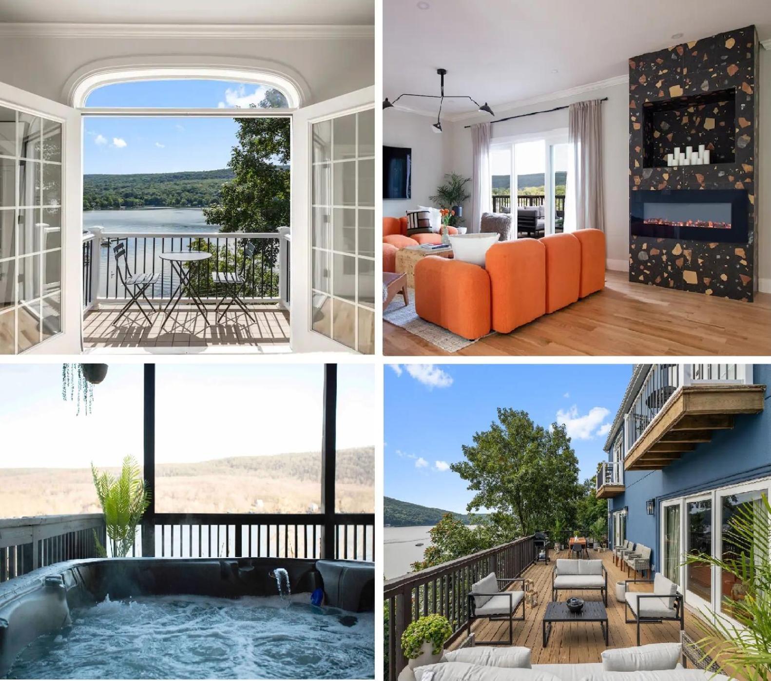 Lakeview House - Hot Tub - Firepit - Stunning Views - Spacious Deck - Cozy Living Room - Bar Greenwood Lake Luaran gambar